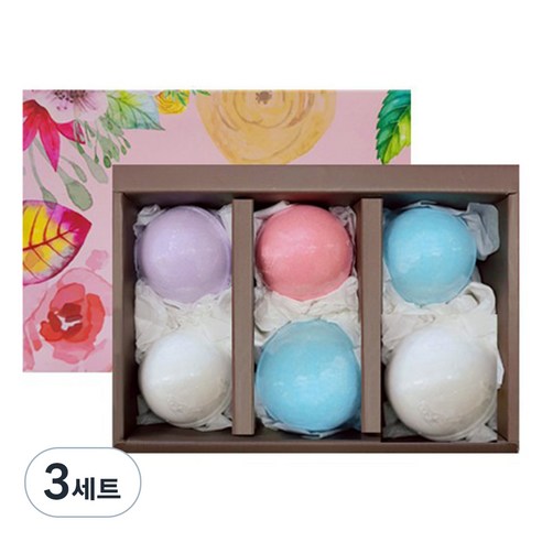 허브플러스 단밤 바스볼 거품입욕제 6종 선물세트, 3개