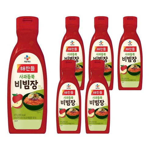 사과듬뿍 비빔장, 470g, 6개