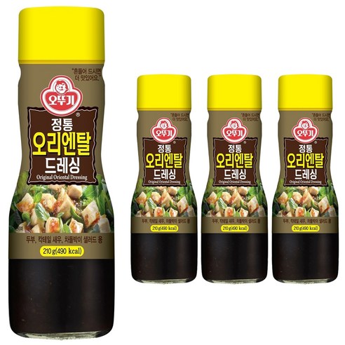 오뚜기 정통 오리엔탈 드레싱, 4개, 210g