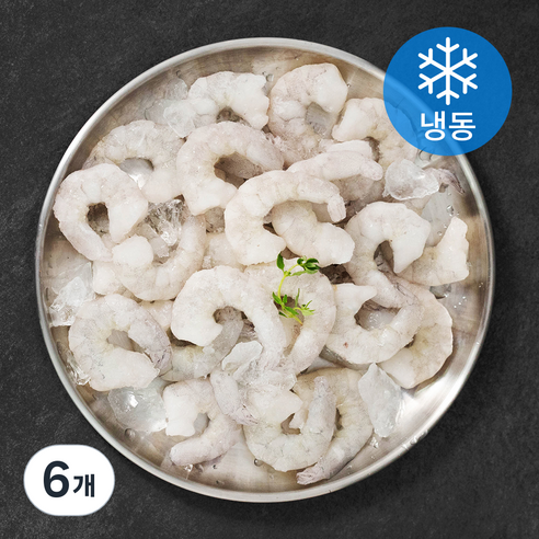 흰다리새우살 (냉동), 200g(대), 6개