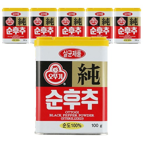 오뚜기 순후추, 100g, 6개