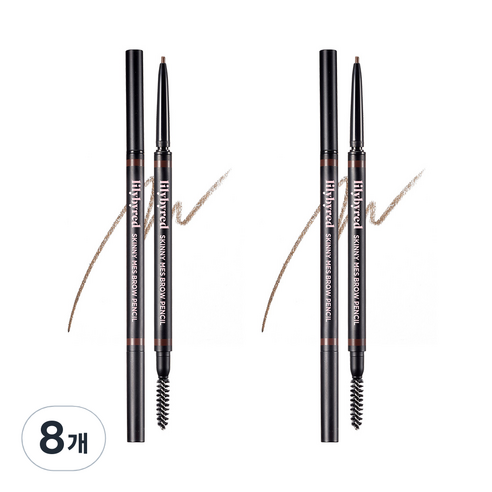 릴리바이레드 스키니 메스 브로우 펜슬 0.06g, 03 다크브라운, 8개