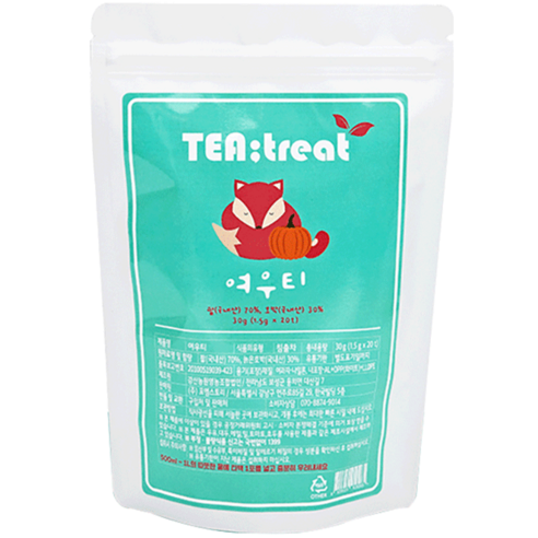 티트리트 여우티 팥호박차, 1.5g, 20개