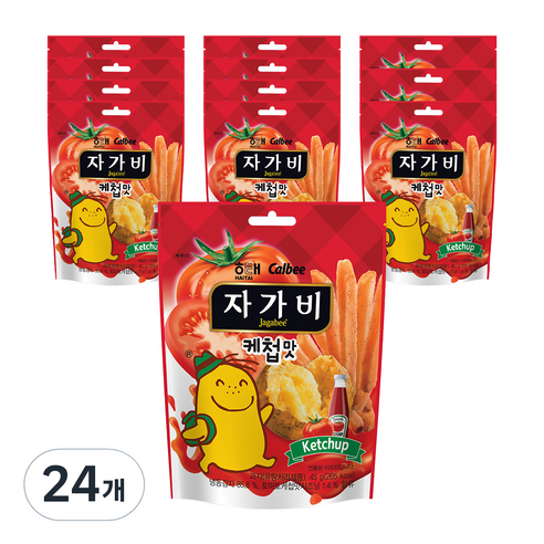 해태제과 자가비 케첩맛, 45g, 24개