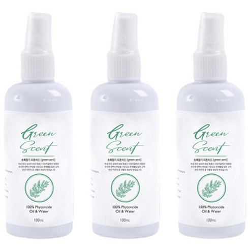 초록향기 피톤치드 스프레이, 100ml, 3개