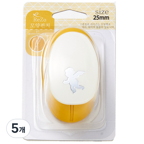 포코스 모양펀치 R-25, 천사, 5개