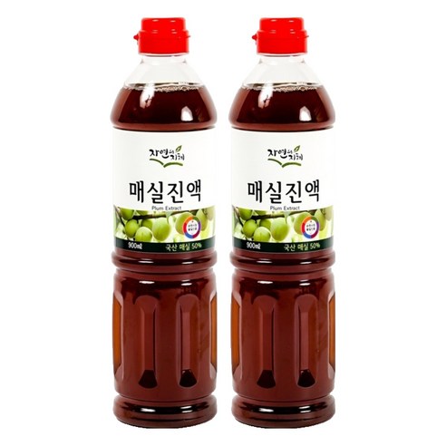 자연의지혜 매실진액, 900ml, 2개