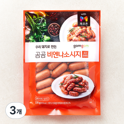 곰곰 비엔나 소시지, 135g, 3개