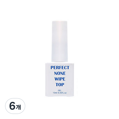 아이빛 네일아트 젬젤 기초 퍼펙트 넌와이퍼 탑젤 10ml, 6개