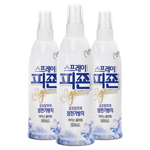 섬유탈취제 스프레이피죤 시그니처, 200ml, 3개, 아이스플라워향