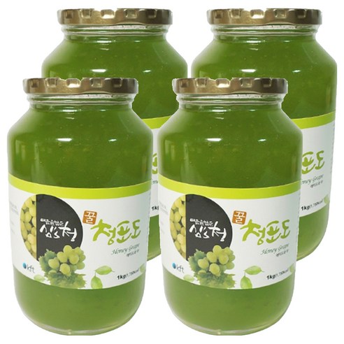 심''s청 꿀 청포도차, 1kg, 1개입, 4개