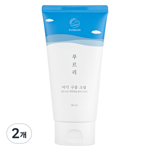 푸르리 아기 구름 크림, 160ml, 2개