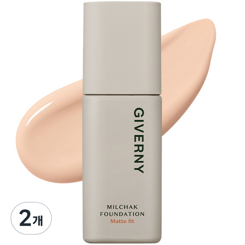 지베르니 밀착 매트핏 파운데이션 30ml, 2개, 17C 포슬린