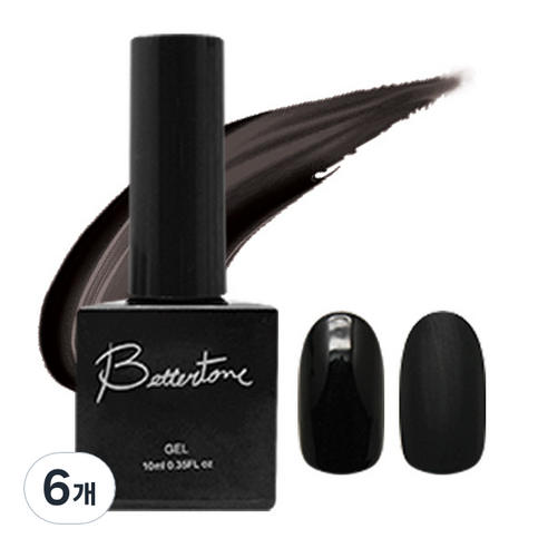 아이빛 베러톤 컬러 젤네일 10ml, BT-68 블랙, 6개