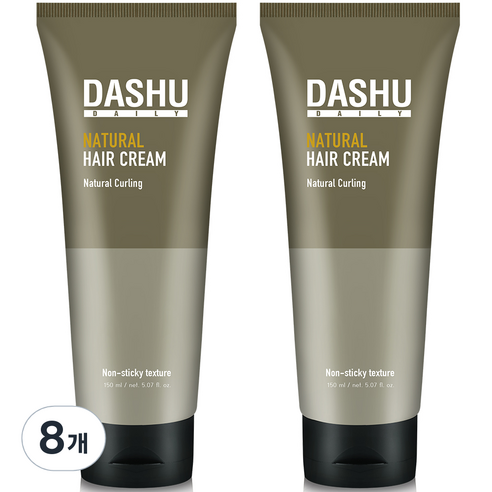 다슈 데일리 내추럴 내림머리 헤어 크림, 150ml, 8개