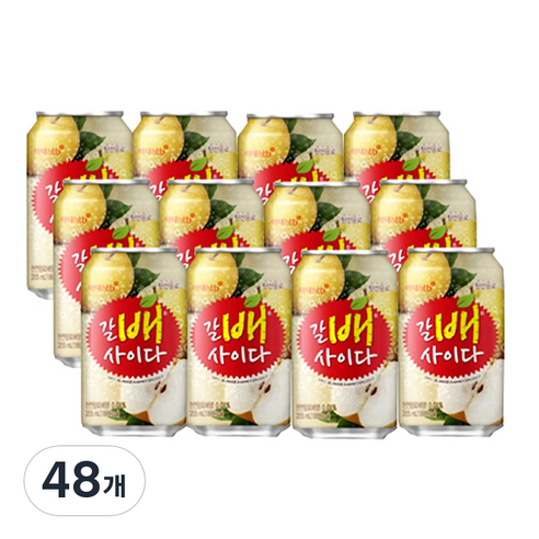 해태에이치티비 갈배사이다, 355ml, 48개