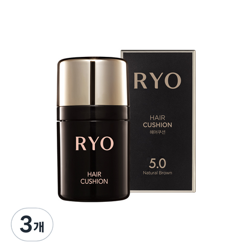 려 헤어쿠션 7g, 자연갈색 5.0, 3개