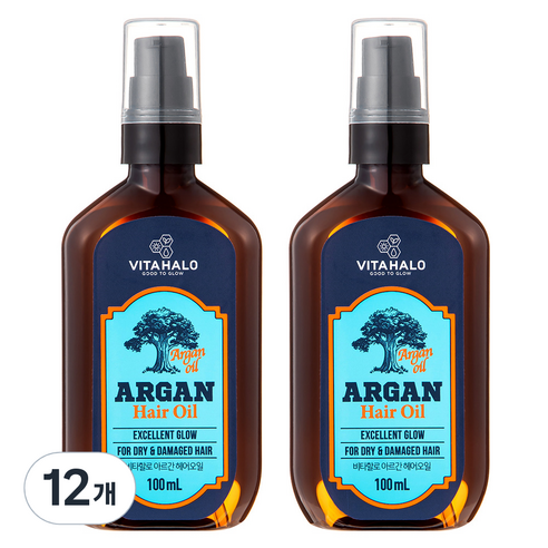비타할로 헤어 아르간오일, 100ml, 12개