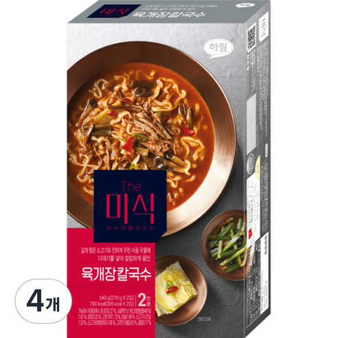 더미식 육개장 칼국수 270g, 8개