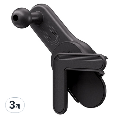 주파집 캐스퍼 일렉트릭 차량용 핸드폰 거치대 마운트, 3개, 블랙