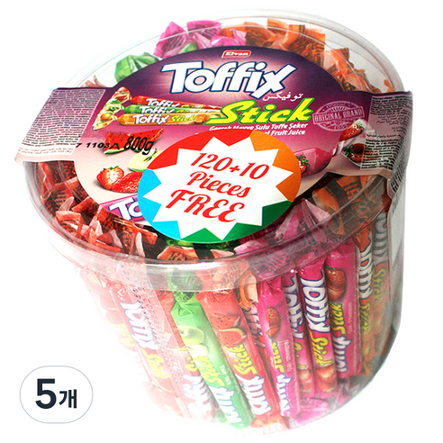엘반 토픽스 스틱 츄잉캔디, 800g, 5개