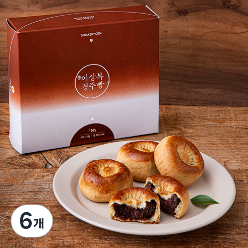 이상복명과 경주빵 4개입, 152g, 6개