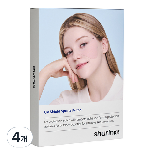 슈링크 알엑스 UV 쉴드 스포츠 패치 4.5g, 5개입, 4개