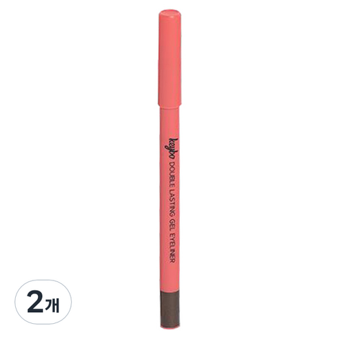키보 더블래스팅 젤 펜슬 아이라이너 0.5g, 2개, 슈가브라운
