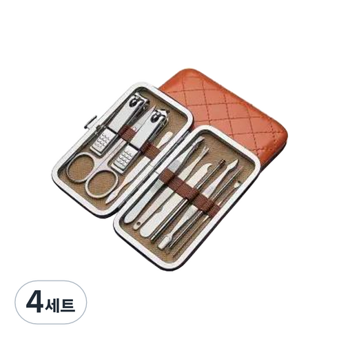 오와이규 깔끔한 손톱깎이 11종 세트, 도금, 4세트