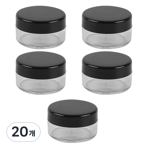 선동상사 파우더 가루망 공병 50g, 20개, 검정