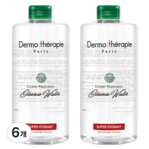 더모테라피 시카산 리페어레이션 미셀라 클렌징워터, 500ml, 6개
