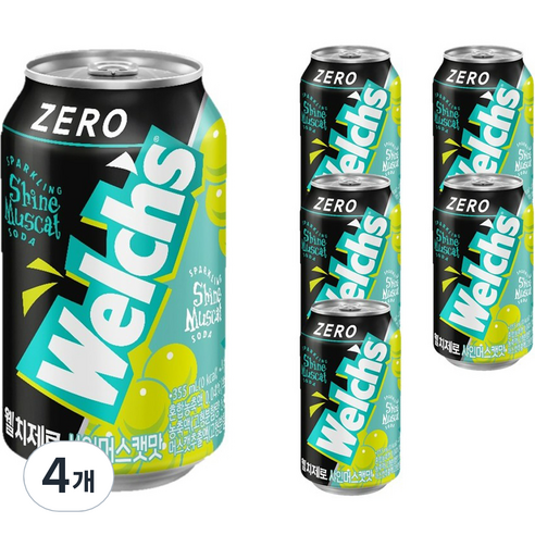 웰치 제로 샤인머스캣, 24개, 355ml