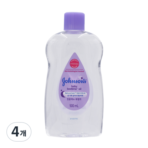 존슨즈베이비 베드타임 오일, 500ml, 4개