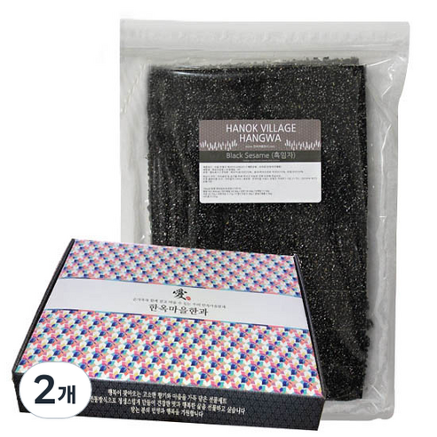 한옥마을한과 흑임자강정, 1kg, 2개