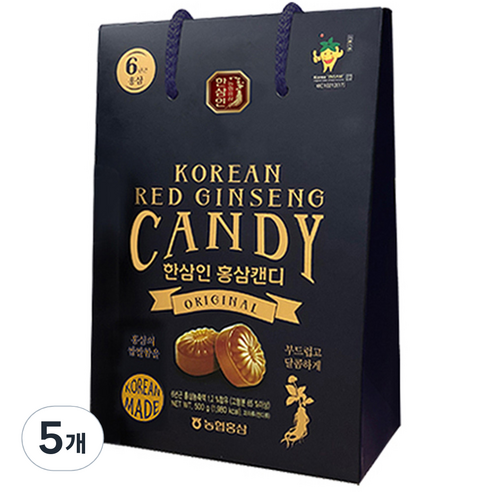 한삼인 홍삼캔디, 500g, 5개