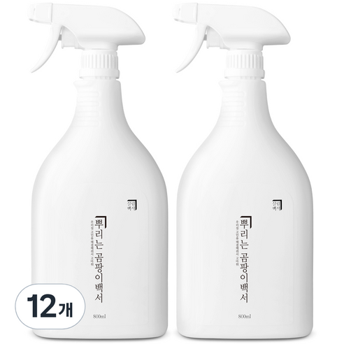 살림백서 곰팡이제거제, 12개, 800ml