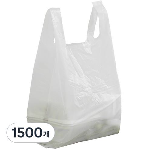 [국내생산] 손잡이 비닐봉투 1호, 3L, 1500개