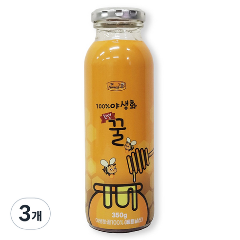 닥터허니 천연100% 야생화꿀, 350g, 3개