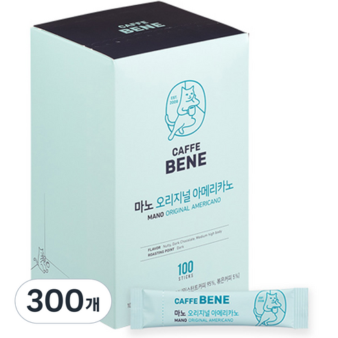 카페베네 마노 오리지널 아메리카노, 1g, 100개입, 3개
