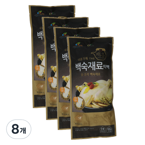 한국감초영농조합법인 내몸가득 THE채움 백숙재료 티백, 8개, 100g