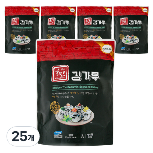 더국민 김가루 골드, 70g, 25개