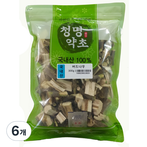 청명약초 버드나무, 300g, 6개