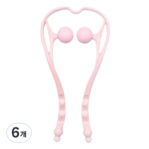EORIN 경추 목 마사지기, 6개, 분홍색