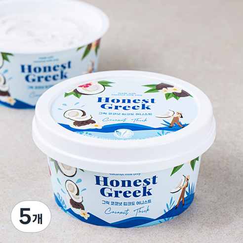 어니스트그릭 코코넛 띠크도 요거트, 100g, 1개입, 5개