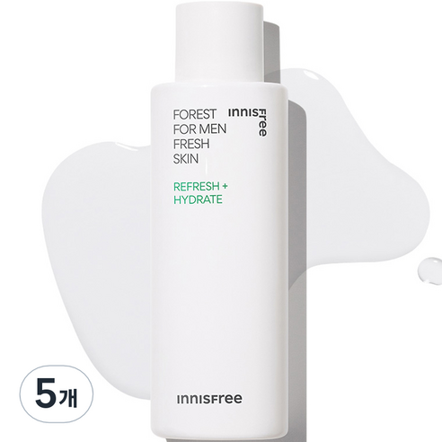 이니스프리 포레스트 포맨 프레시 스킨, 5개, 180ml