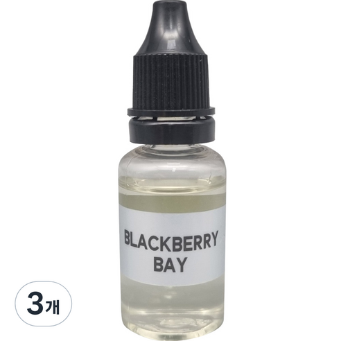 엠퓨처 차량용 불독 방향제 리필 오일 15ml, 3개, 블랙베리베이