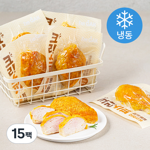 아임닭 크리스피 닭가슴살 오리지널 (냉동), 90g, 15팩