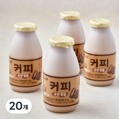 푸르밀 커피 우유, 20개, 225ml