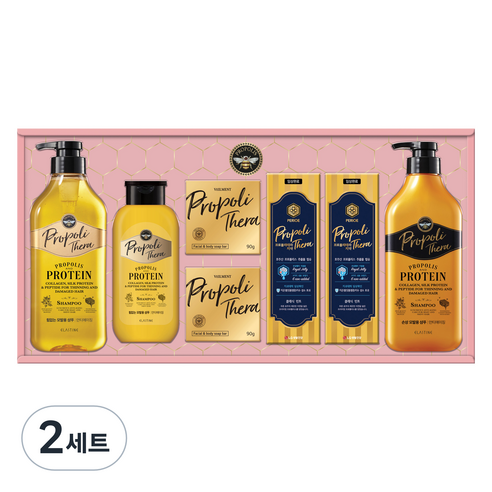 LG생활건강 프로폴리테라 59호 에센셜 선물세트 + 쇼핑백, 2세트