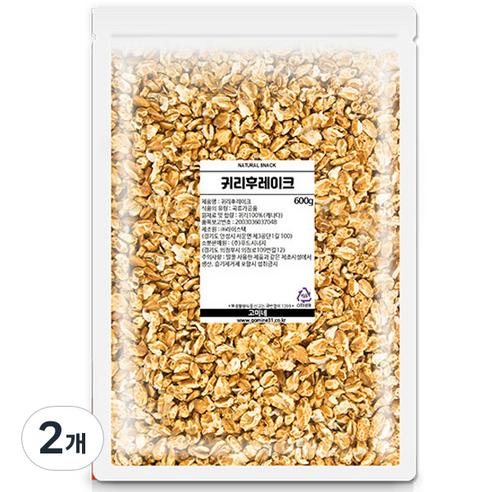 고미네 귀리 후레이크, 600g, 2개